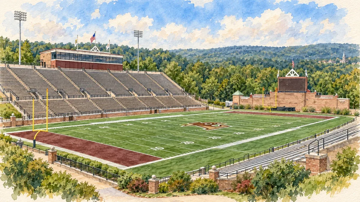 Watercolor illustration of Goodman Stadium