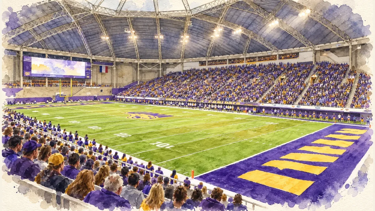 Watercolor illustration of UNI-Dome