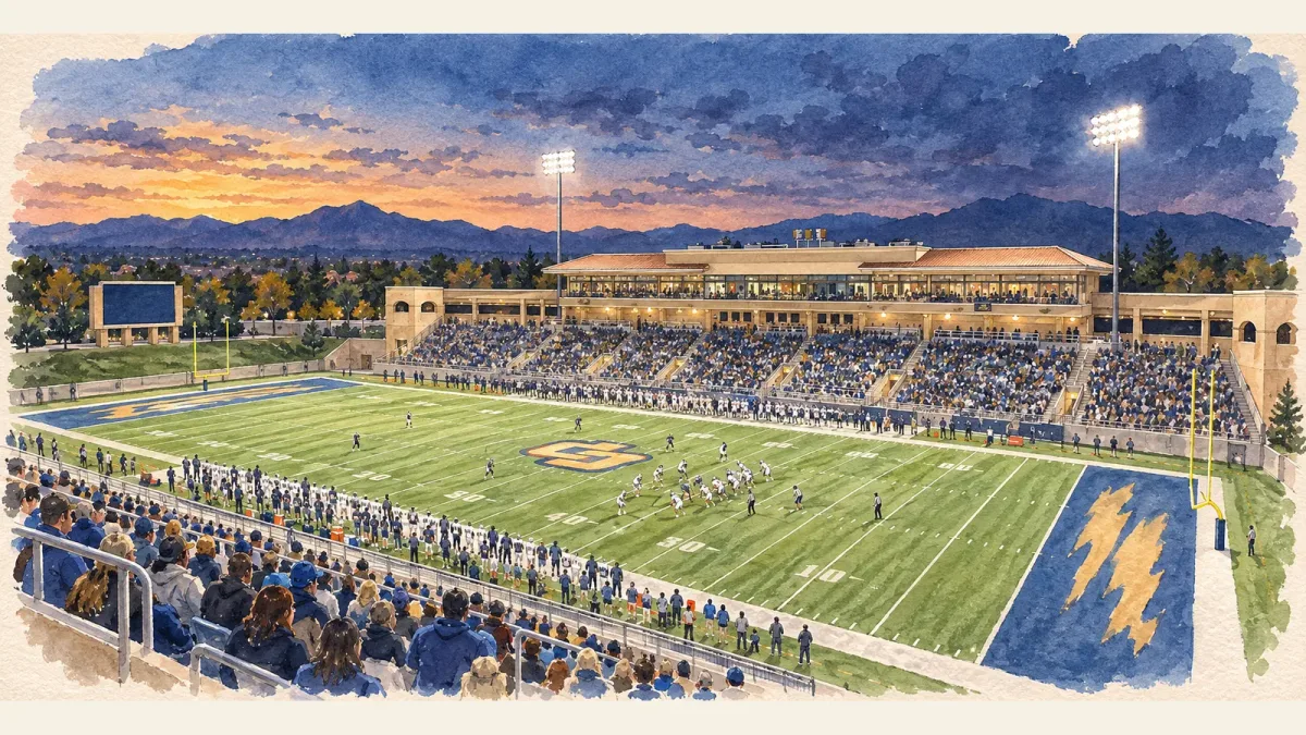 Watercolor illustration of Nottingham Field