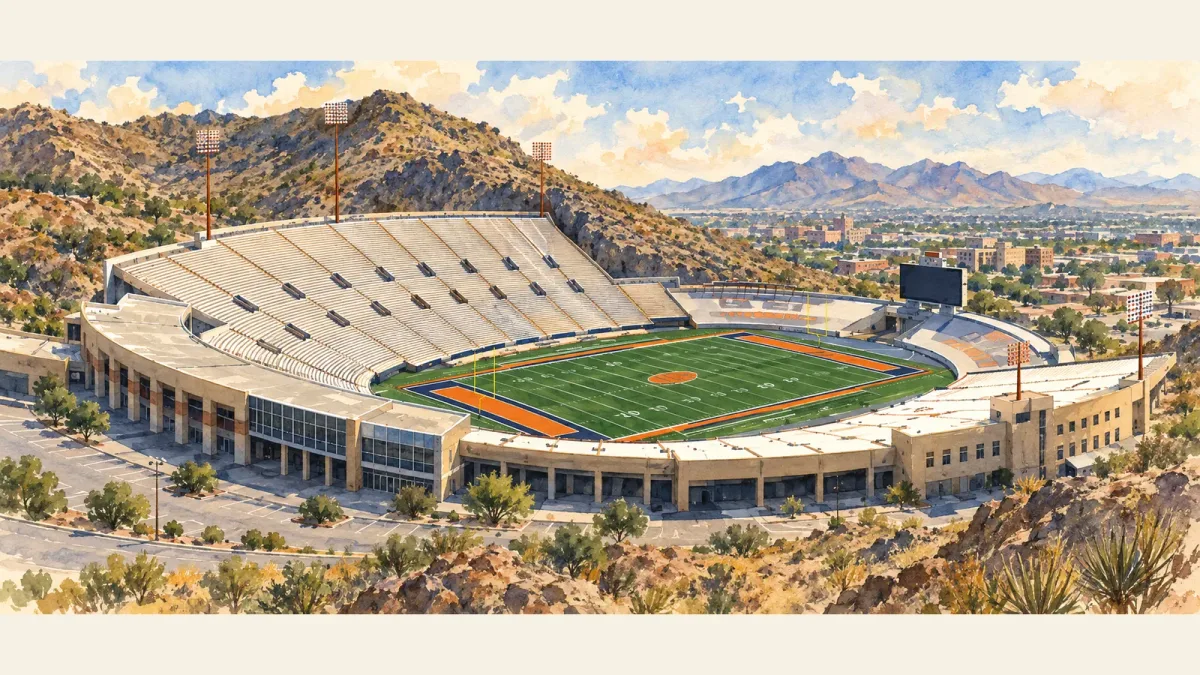 Watercolor illustration of Sun Bowl